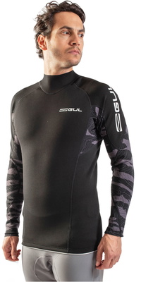 2026 Gul Mens Response 1mm Thermo Top RE0057-C1 - Black / Contour Camo