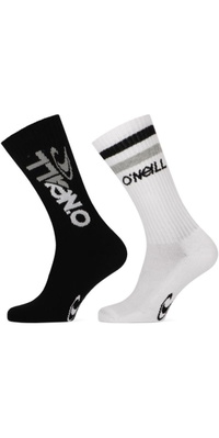2025 ONeill Sport Socken Mit Logo-Schnitt 2-Pack 201093033 - Black / Weiß
