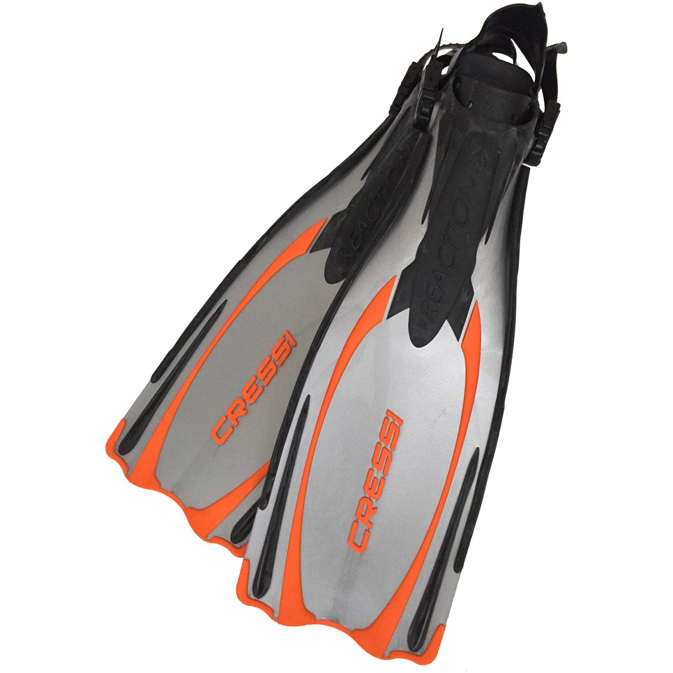 Cressi Reaction Flossen SILVER / ORANGE