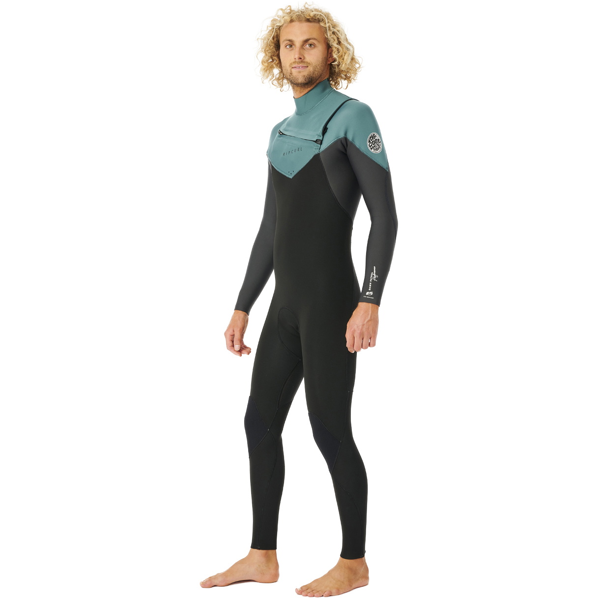 2023 Rip Curl Männer Dawn Patrol Performance Eco 3/2mm Brustreißverschluss Neoprenanzug 15MMFS - Muted Green