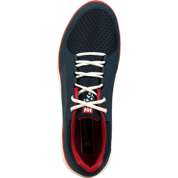 2026 Helly Hansen Männer Ahiga V4 Hydropower Segelschuhe 11582 - Navy / Flagge Rot
