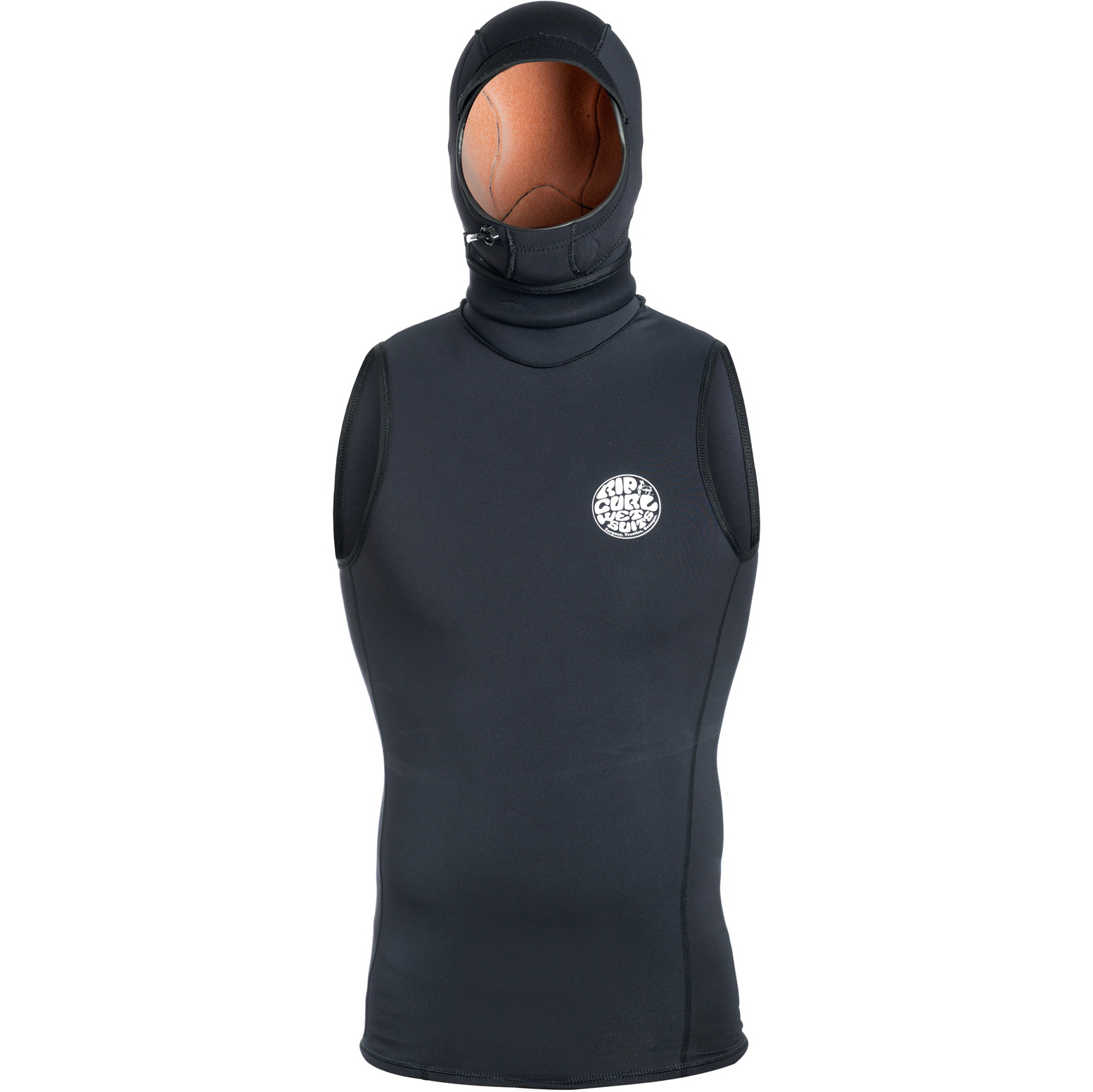 2019 Rip Curl Flashbomb 0. 5mm Polypro ärmellose Kapuzen-Thermoweste In Schwarz Wvexdm