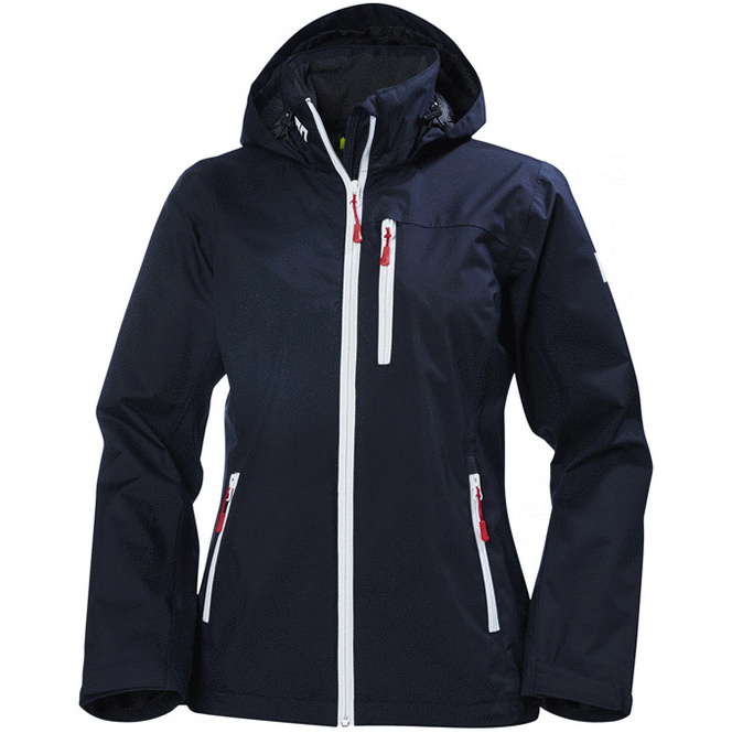 2019 Helly Hansen Womens Crew Hooded Jacket Navy 33899