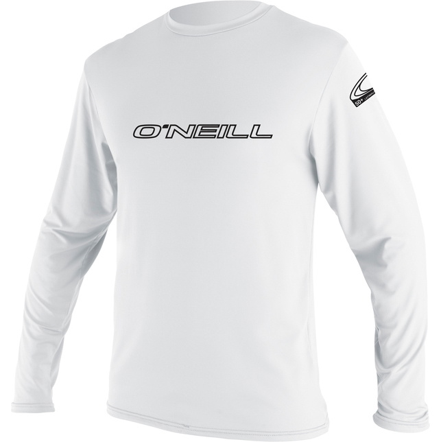 2026 O'neill Mens Basic Skins Langarm Rash Tee 4339 - Weiß