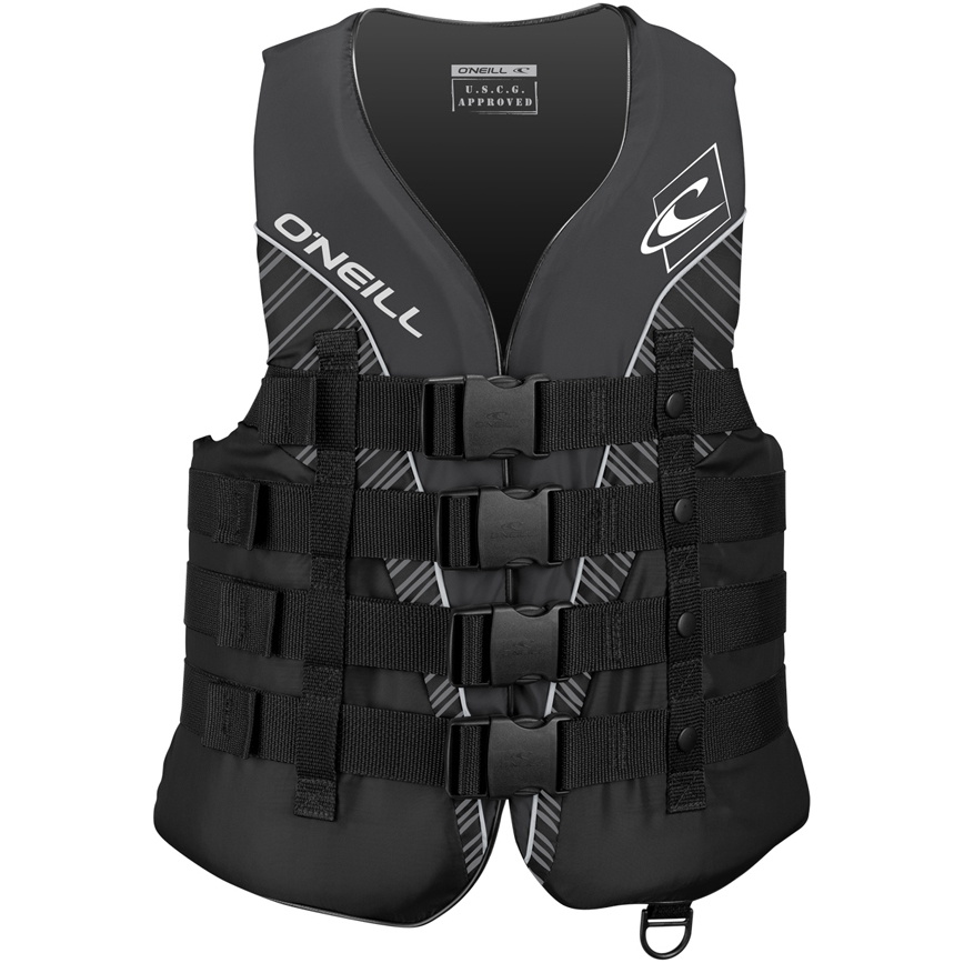 2026 O'neill Superlite 50n Ce Impact Vest 4723 - Schwarz / Rauch / Weiß