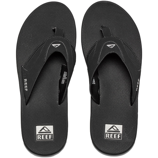Reef Männer BLACK SILVER 2026 Fanning Flip Flops R2026