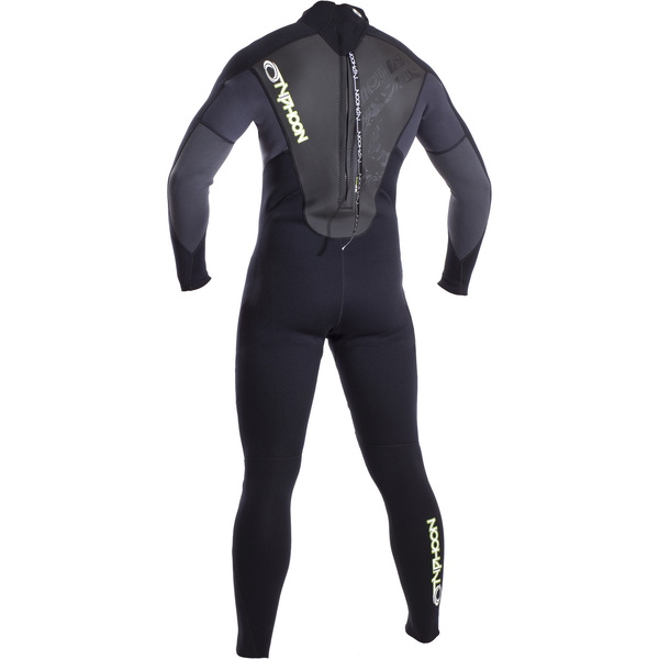 2019 Typhoon Sturm 5/4/3mm Gbs Neoprenanzug Schwarz / Grau 250662