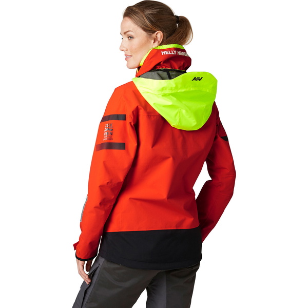2021 Helly Hansen Frauen Skagen Offshore Segeljacke & Hosen Kombi - Set - Kirschtomaten / Ebenholz