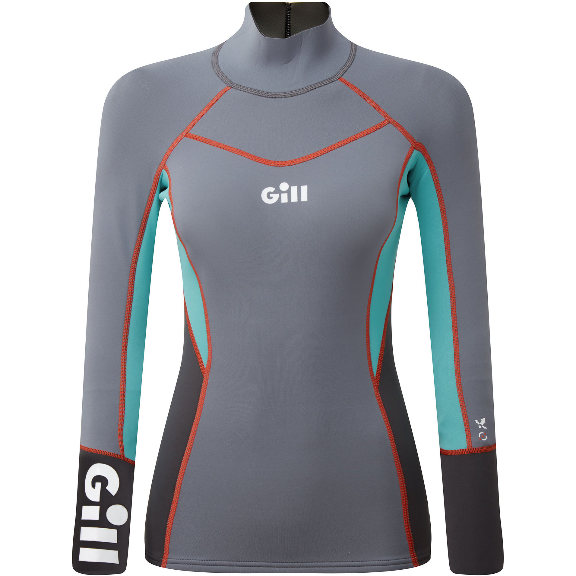 Gill Frauen Zenlite 1.5mm Flatlock Neoprene Top 5003W - Steel Grey