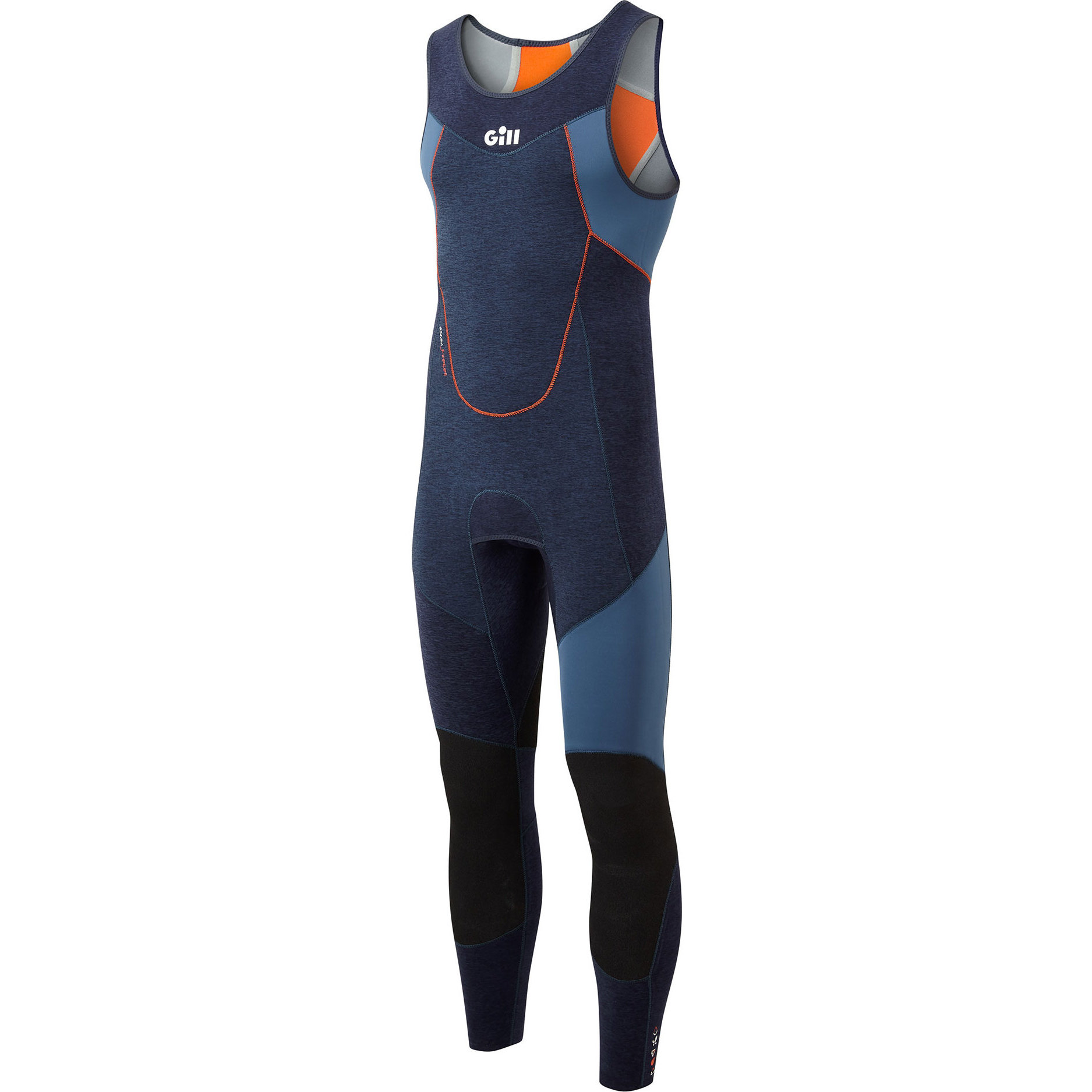 Gill Männer Race Firecell 3.5mm Neoprene Skiff-anzug RS16 - Dark Denim / Orange