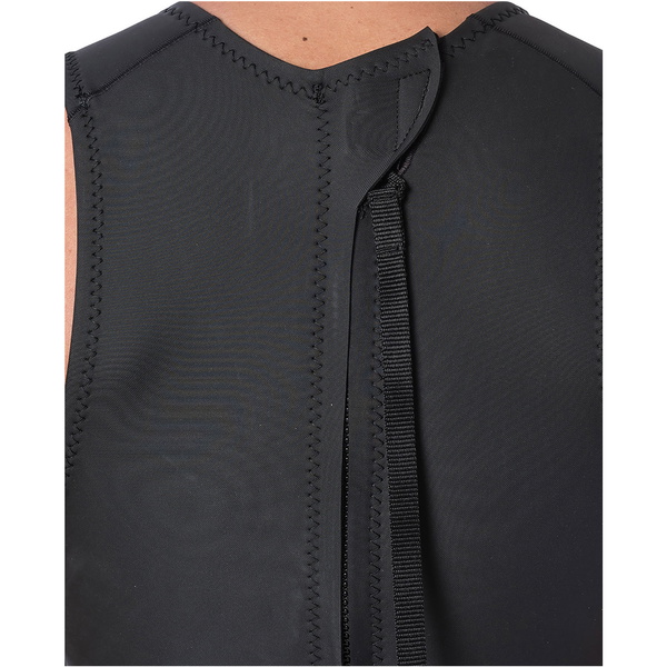 2026 Rip Curl Männer Dawn Patrol 1.5mm Rückenreißverschluss Long John Neoprenanzug WSM9IM - Black