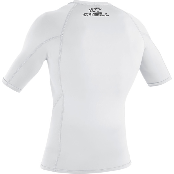 2026 O'neill Youth Basic Skins Short Sleeve Rash Vest 3345 - Weiß