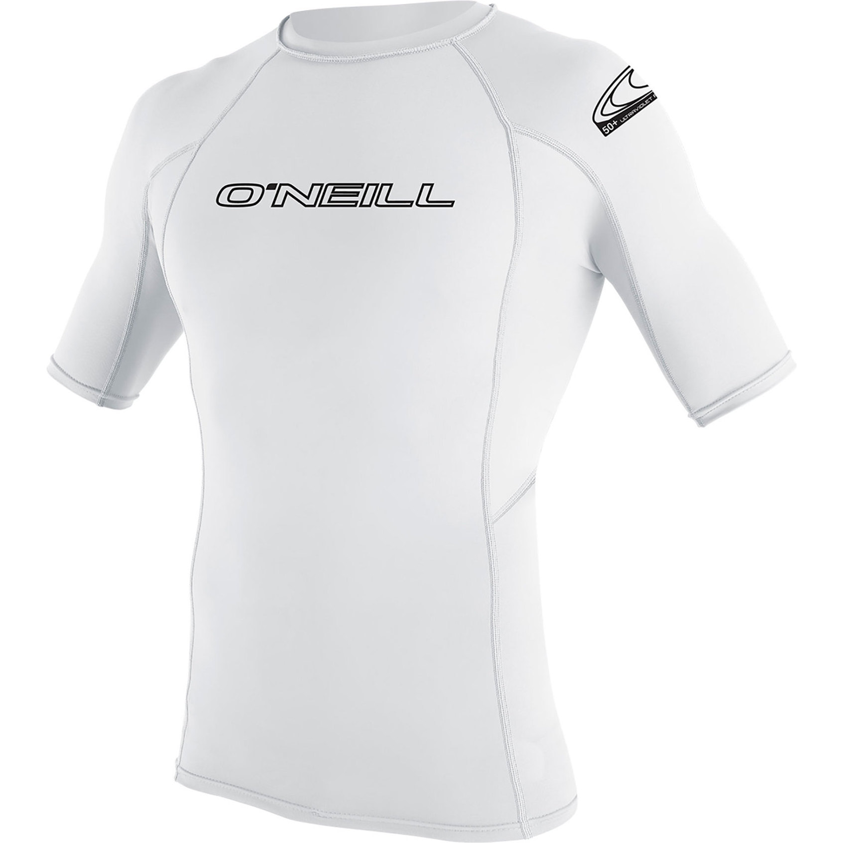 2026 O'neill Youth Basic Skins Short Sleeve Rash Vest 3345 - Weiß