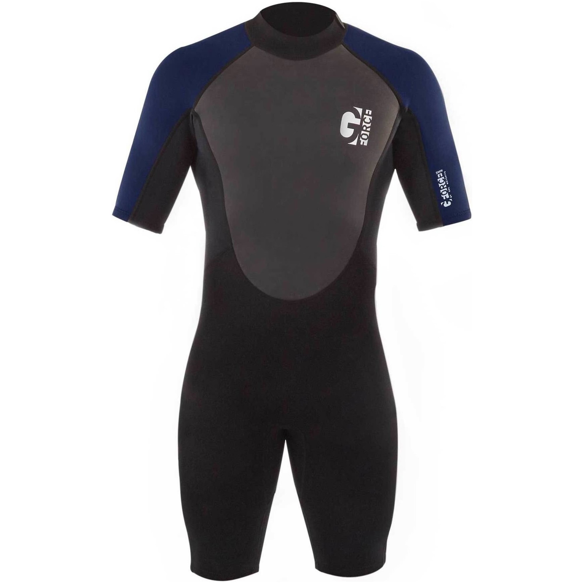 2026 Gul Männer G-Force 3mm Rückenreißverschluss Shorty Neoprenanzug GF3305-B7 - Black / Navy