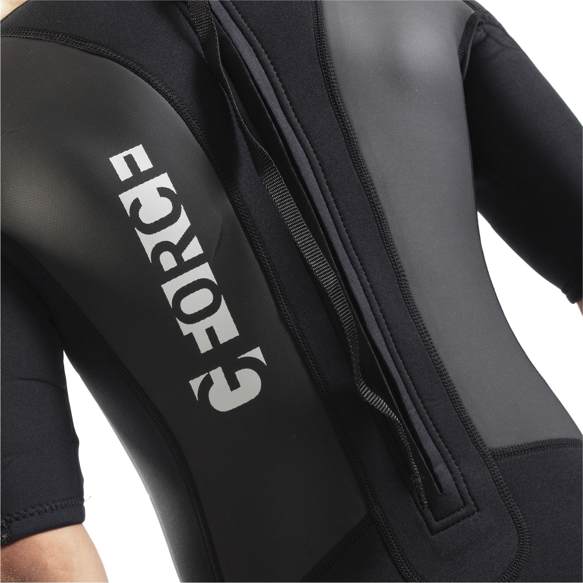 2026 Gul Männer G-Force 3mm Rückenreißverschluss Shorty Neoprenanzug GF3305-B7 - Black
