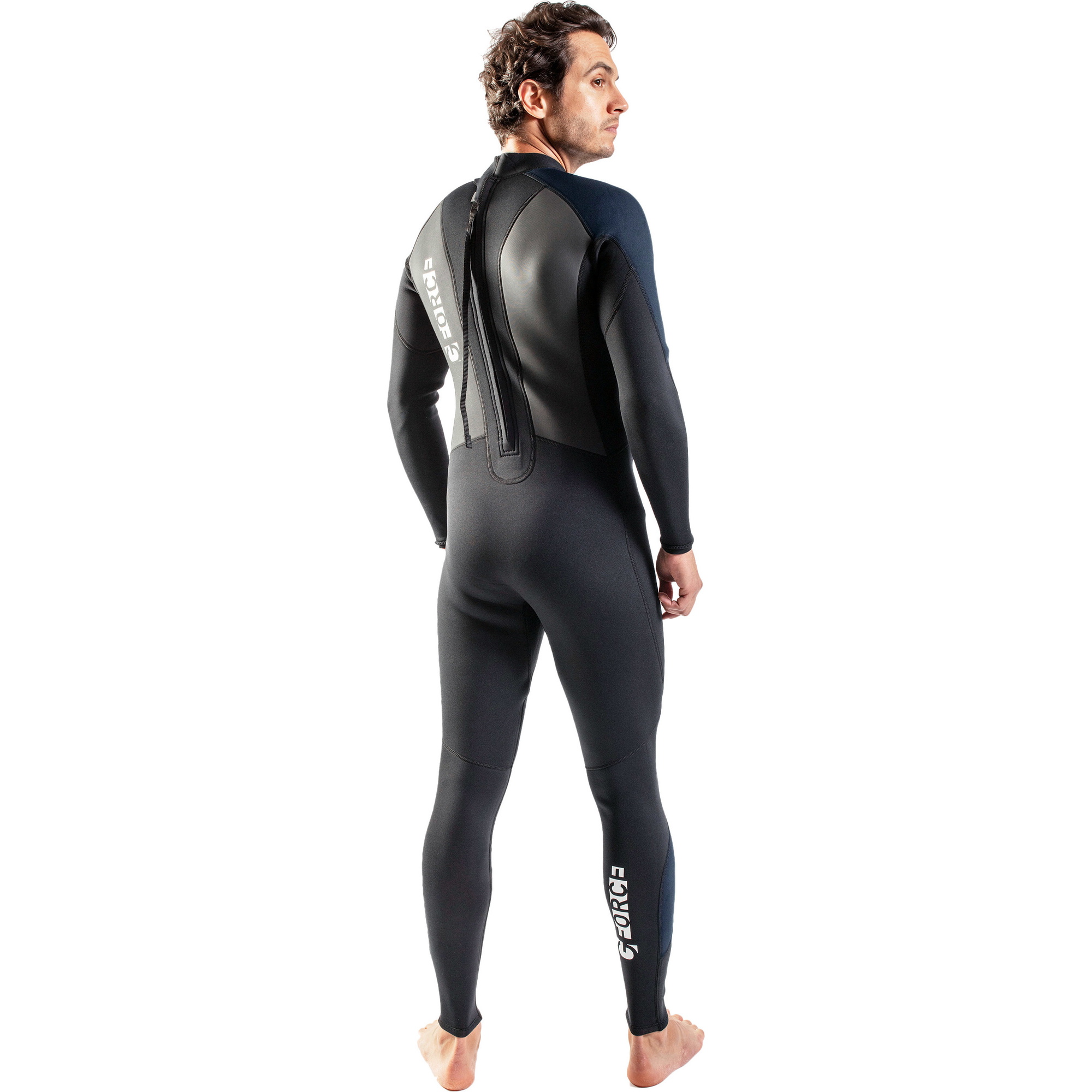 2026 Gul MÃ¤nner G-Force 3mm RÃ¼ckenreiÃŸverschluss Flatlock Neoprenanzug GF1305-B7 - Black / Navy