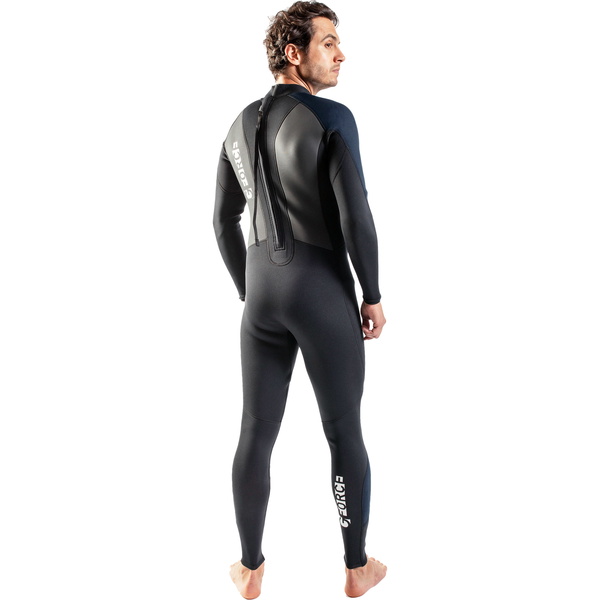 2026 Gul MÃ¤nner G-Force 3mm RÃ¼ckenreiÃŸverschluss Flatlock Neoprenanzug GF1305-B7 - Black / Navy
