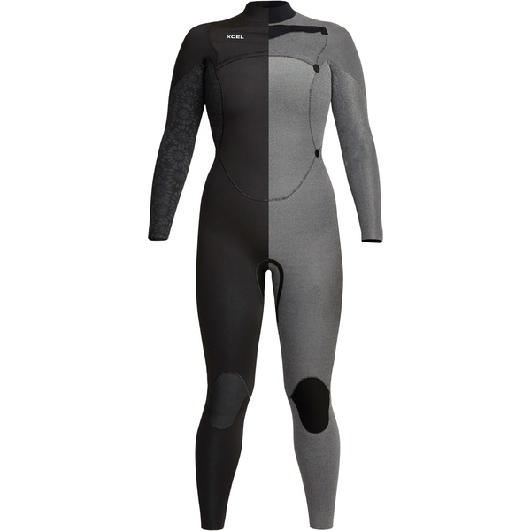 2023 Xcel Frauen Comp 3/2mm Brustreißverschluss Neoprenanzug WN32ZX - Graphite / Tie Dye