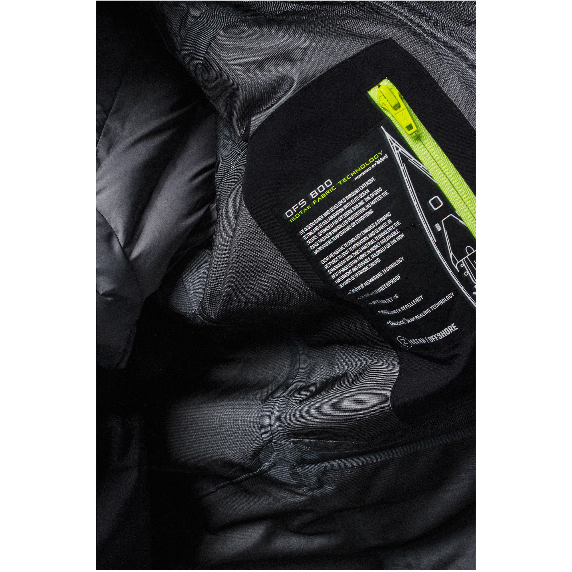 2026 Zhik Unisex OFS800 Offshore-Segeljacke JKT-0860-U-BLK - Black