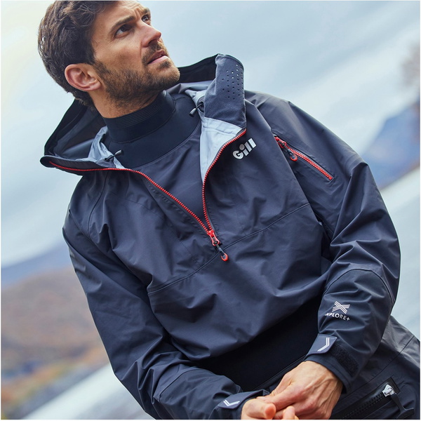 2026 Gill Verso Back Zip Trockentauchanzug & Mit Reißverschluss 4805 - Graphite
