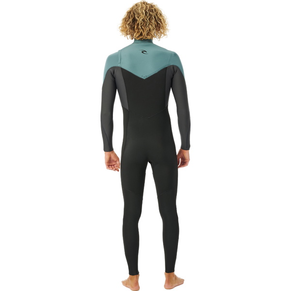 2023 Rip Curl Männer Dawn Patrol Performance Eco 3/2mm Brustreißverschluss Neoprenanzug 15MMFS - Muted Green