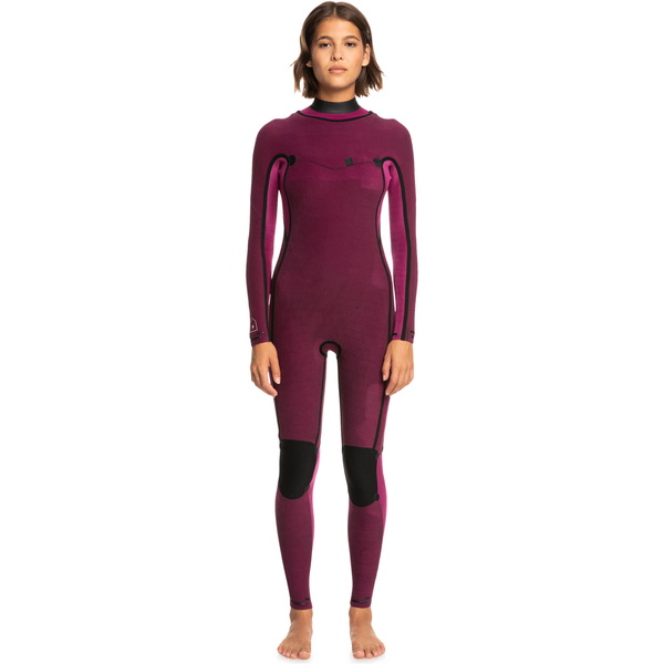 2023 Roxy Frauen Current Of Cool 3/2mm Brustreißverschluss Neoprenanzug ERJW103148 - Anthracite