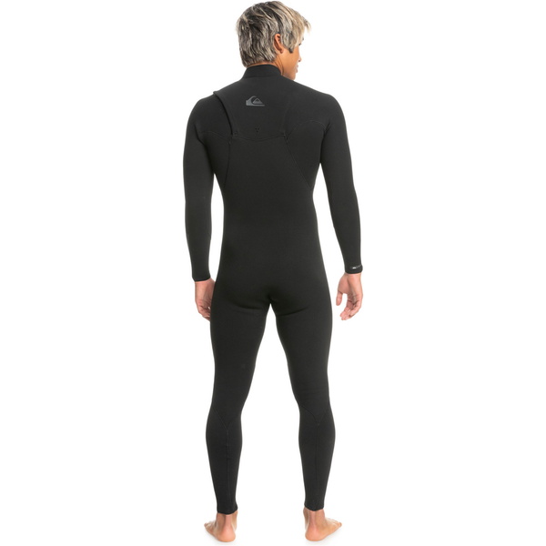 2024 Quiksilver Männer Highline 3/2mm Brustreißverschluss Neoprenanzug EQYW103157 - Black