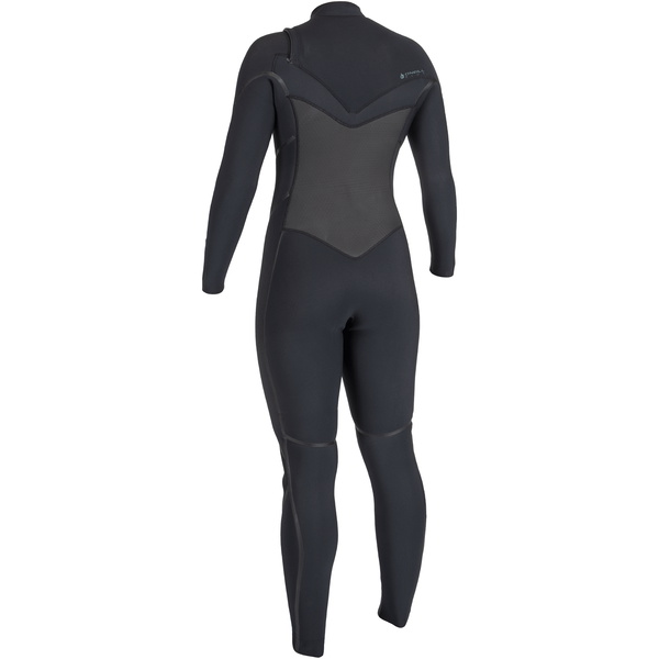 2025 O'Neill Frauen Psycho Tech 5/4+mm Brustreißverschluss Neoprenanzug 5547 - Black