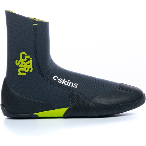 2026 C-Skins Junior Legend 3.5mm Neoprenstiefel Mit Rundem Zehenbereich Und Reißverschluss C-BOLEJZ - Graphite / Flash Green / Black