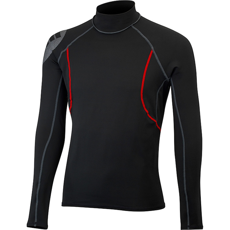 2021 Gill Mens Hydrophobe Long Sleeve Top BLACK 4522