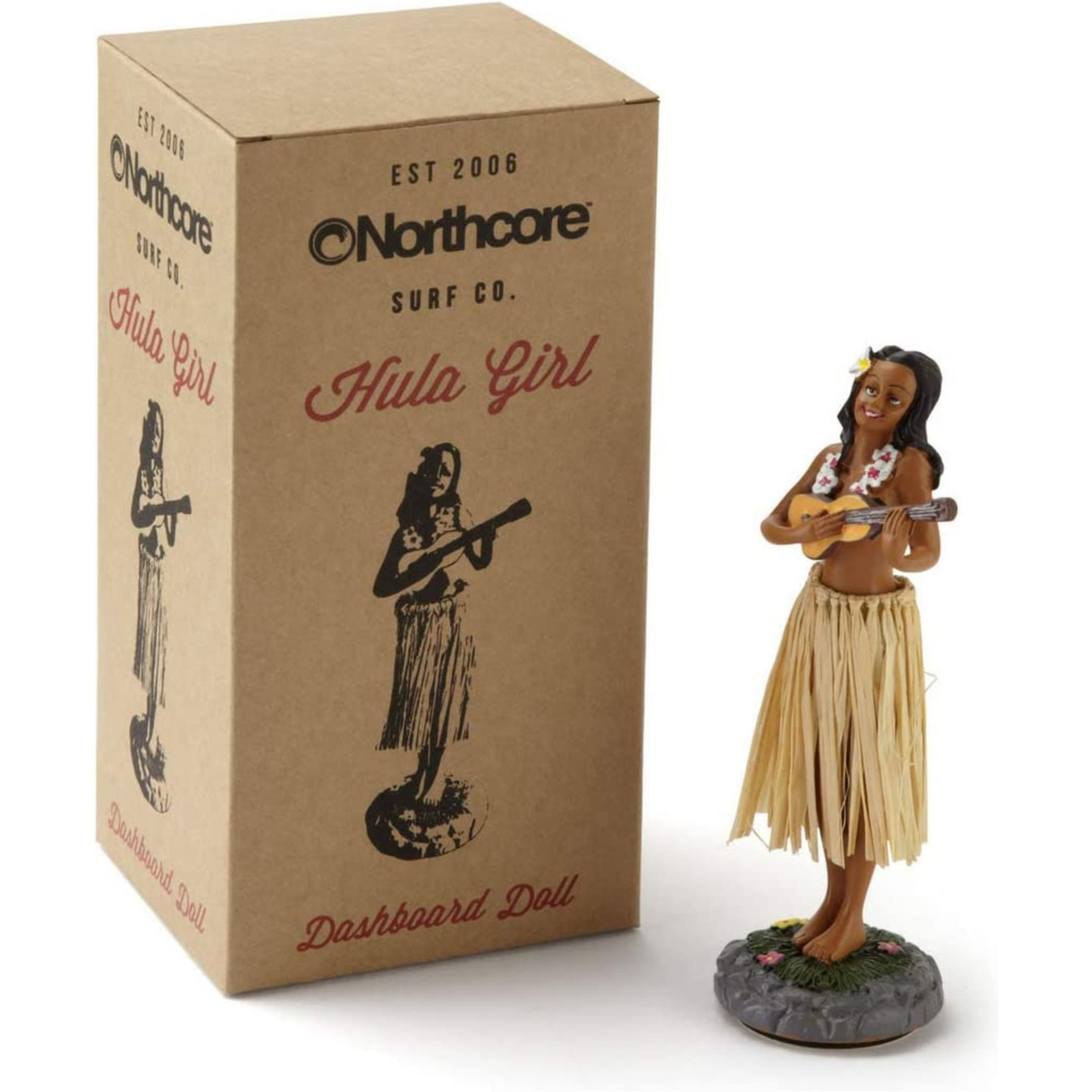 2026 Northcore wasserdichte Autositz Abdeckung & Hawaiian Hula Dashboard Puppe Bundle NCHW - Schwarz