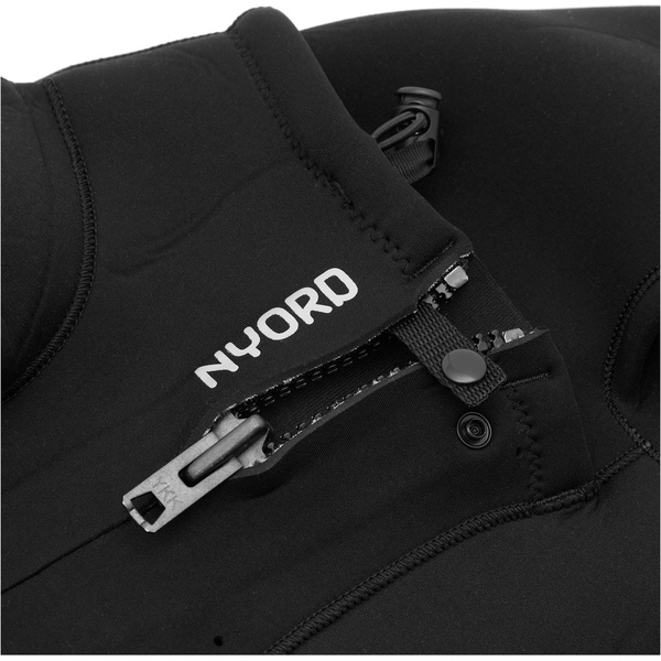 2025 Nyord Frauen Furno Ultra Plus 5/4mm Brustreißverschluss Neoprenanzug FUPW54001 - Black