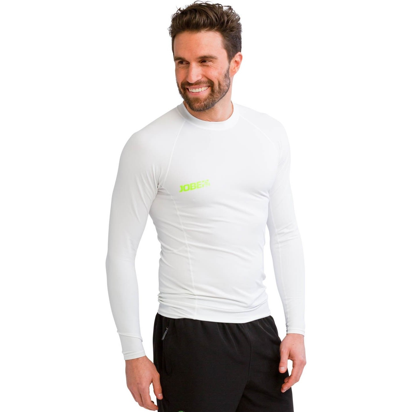 2026 Jobe Mens Long Sleeve Rash Vest 544023002 - Weiß