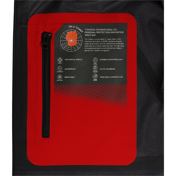 2026 Typhoon Performance Sailing Jacket P2037 - Red / Solar