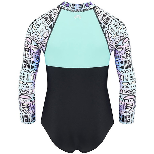 2018 Animal Junior Mädchen Parla Long Sleeve Rash Onesie schwarz CL8SN818