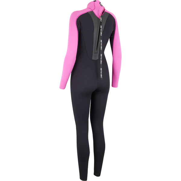 2019 Animal Frauen Nova 3/2mm Flatlock Back Zip Neoprenanzug Schwarz Aw9sq302 2nd