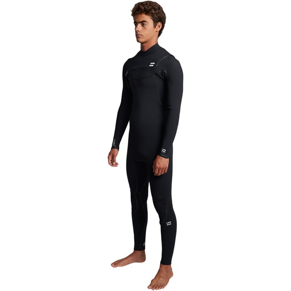 2019 Billabong Mens Furnace Ultra 4/3mm Chest Zip Anzug Schwarz Q44m02