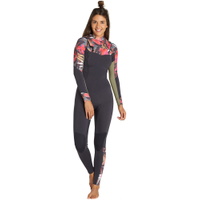 Frauen Salty Dayz 3/2mm Chest Zip Neoprenanzug Tropischen