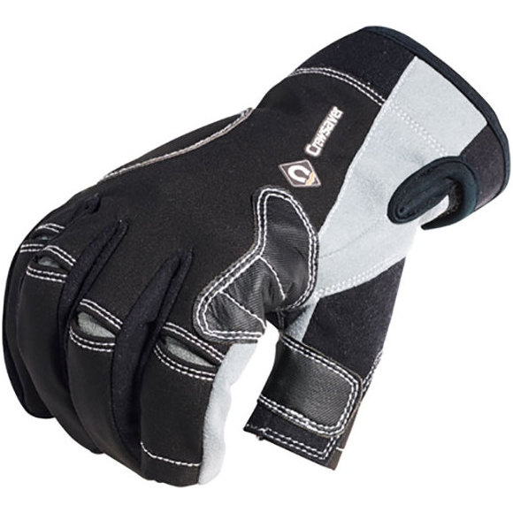 2026 Crewsaver Long Three Finger Gloves Black 6951