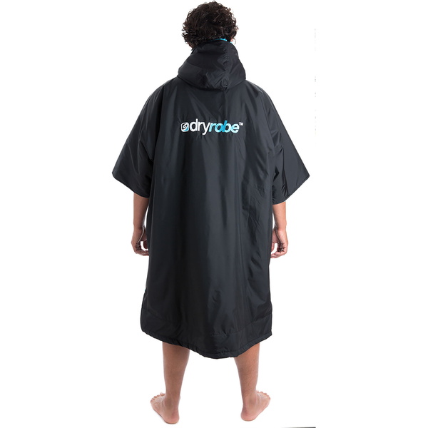 2023 Dryrobe Advance Kurzarm-Wechselkleidung Robe DR100 - Black / Blau
