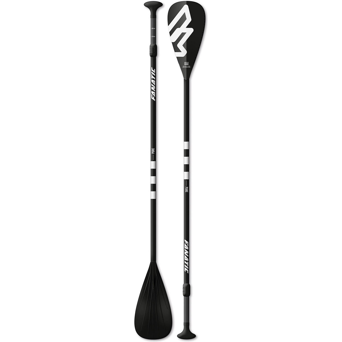 2018 Fanatic Pure Einstellbares 3-teiliges Kohlefaser-SUP-Paddel 13800