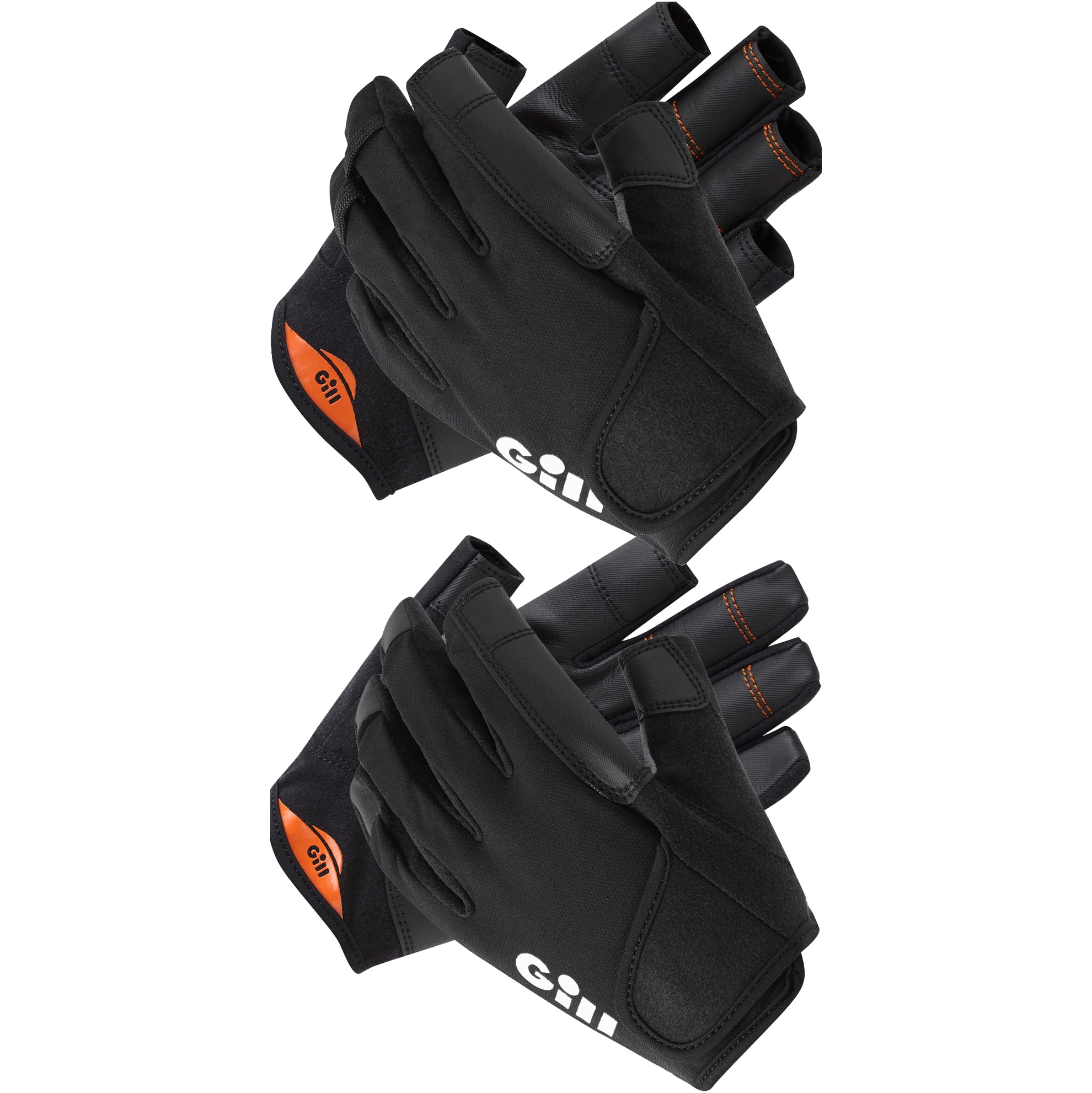 Gill Doppelpack Championship Kurz- Und Langfinger-Segelhandschuhe - Schwarz