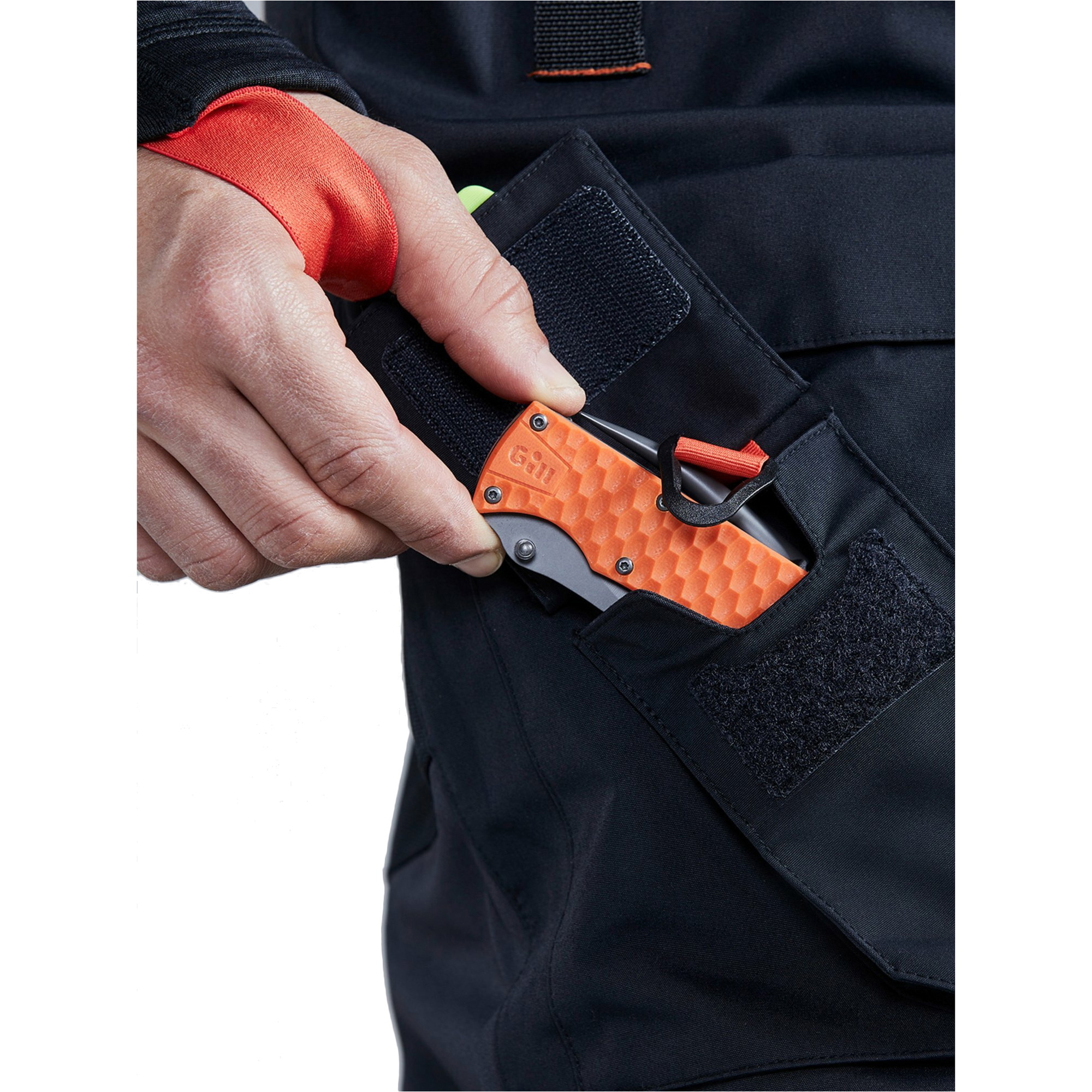 2025 Gill Männer OS1 Ocean Sailing Trousers OS13T - Graphite / Orange