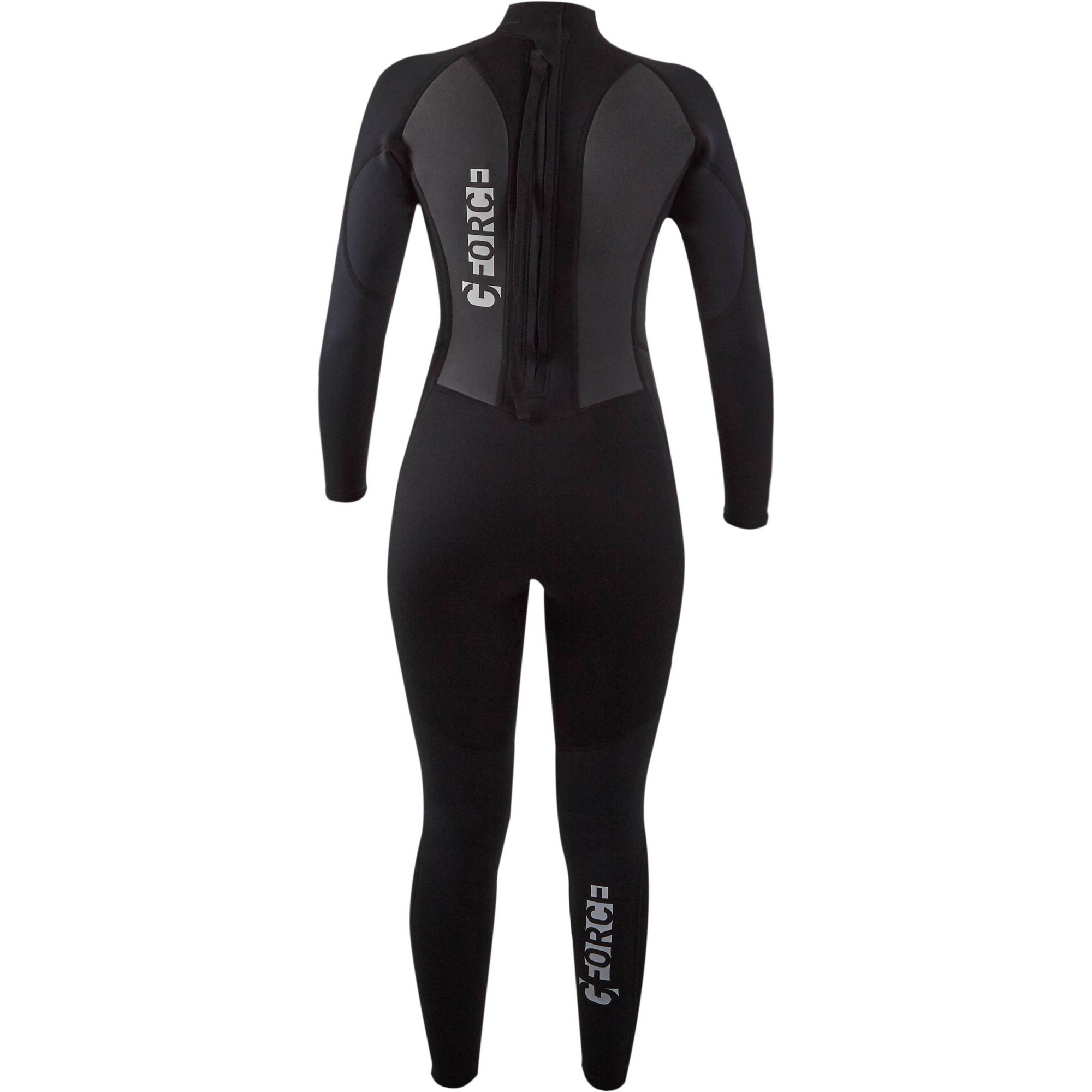 2025 Gul Junior M&auml;dchen G-Force 3mm Flatlock Neoprenanzug GF1308-B7 - Black