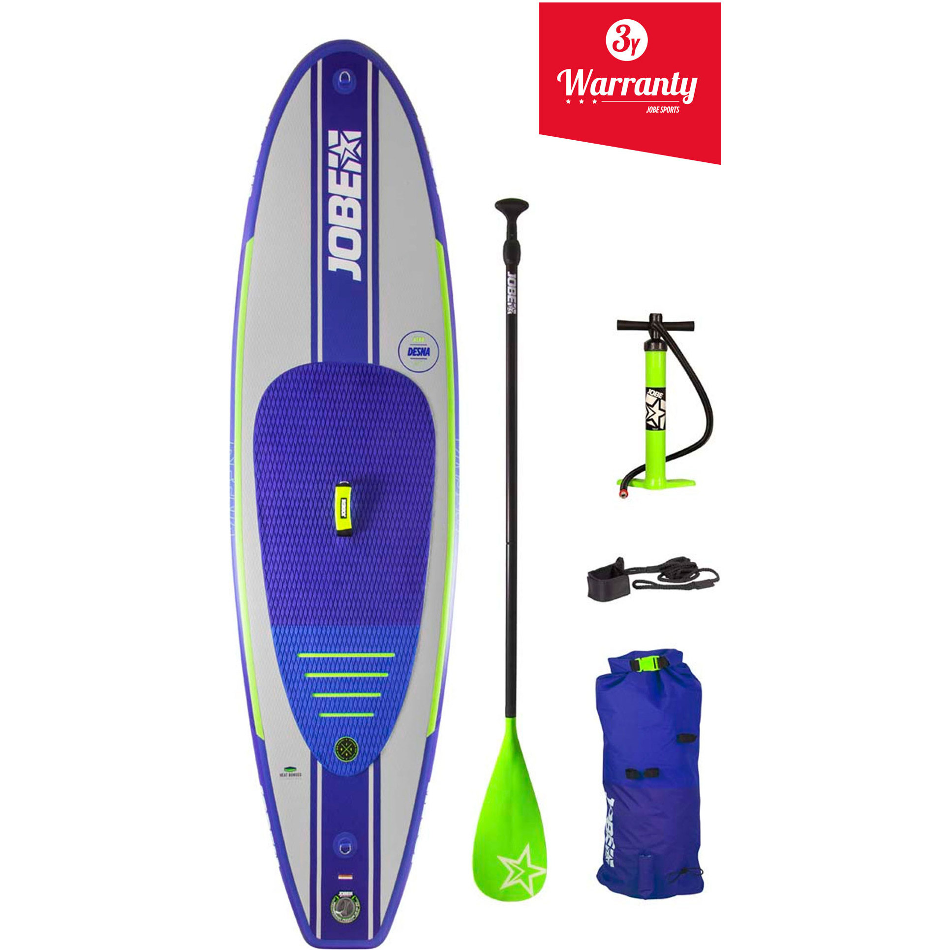 2020 Jobe Desna Aufblasbares Stand Up Paddle Board 10'0 X 32 "inkl. Paddel, Rucksack, Pumpe & Leine