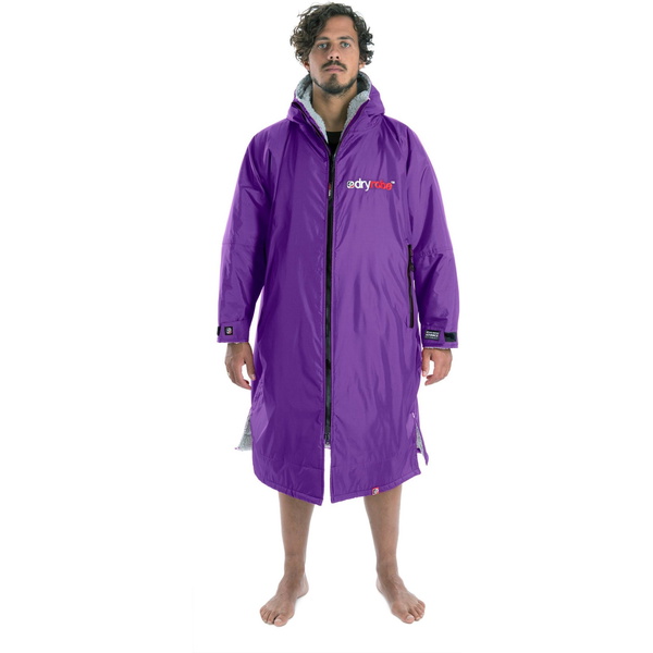 2023 Dryrobe Advance Langärmliges Wechselkleid Robe DR100L - Lila / Grey