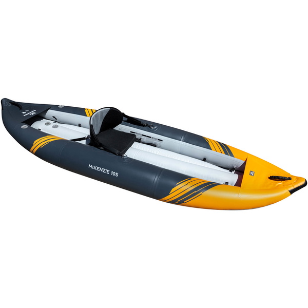 2025 Aquaglide McKenzie 105 1 Person Weißes Wasser-Kajak AMWW1 - Navy / Orange