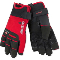 Performance Segeln Kurzfingerhandschuhe Rot