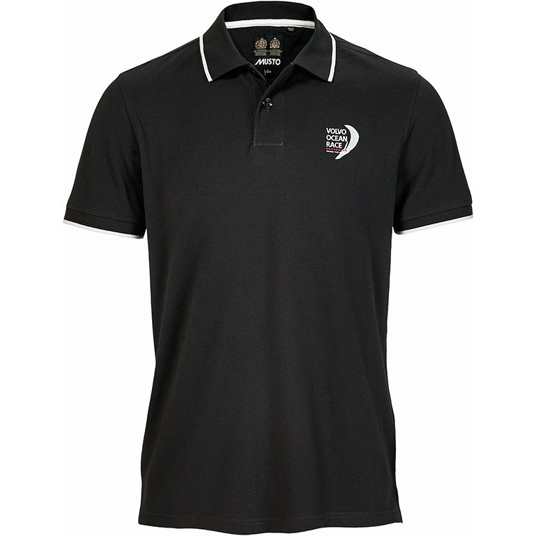 2015 Musto Volvo Ocean Race Premium-Polo-Hemd Kohlenstoff VORMJ1900