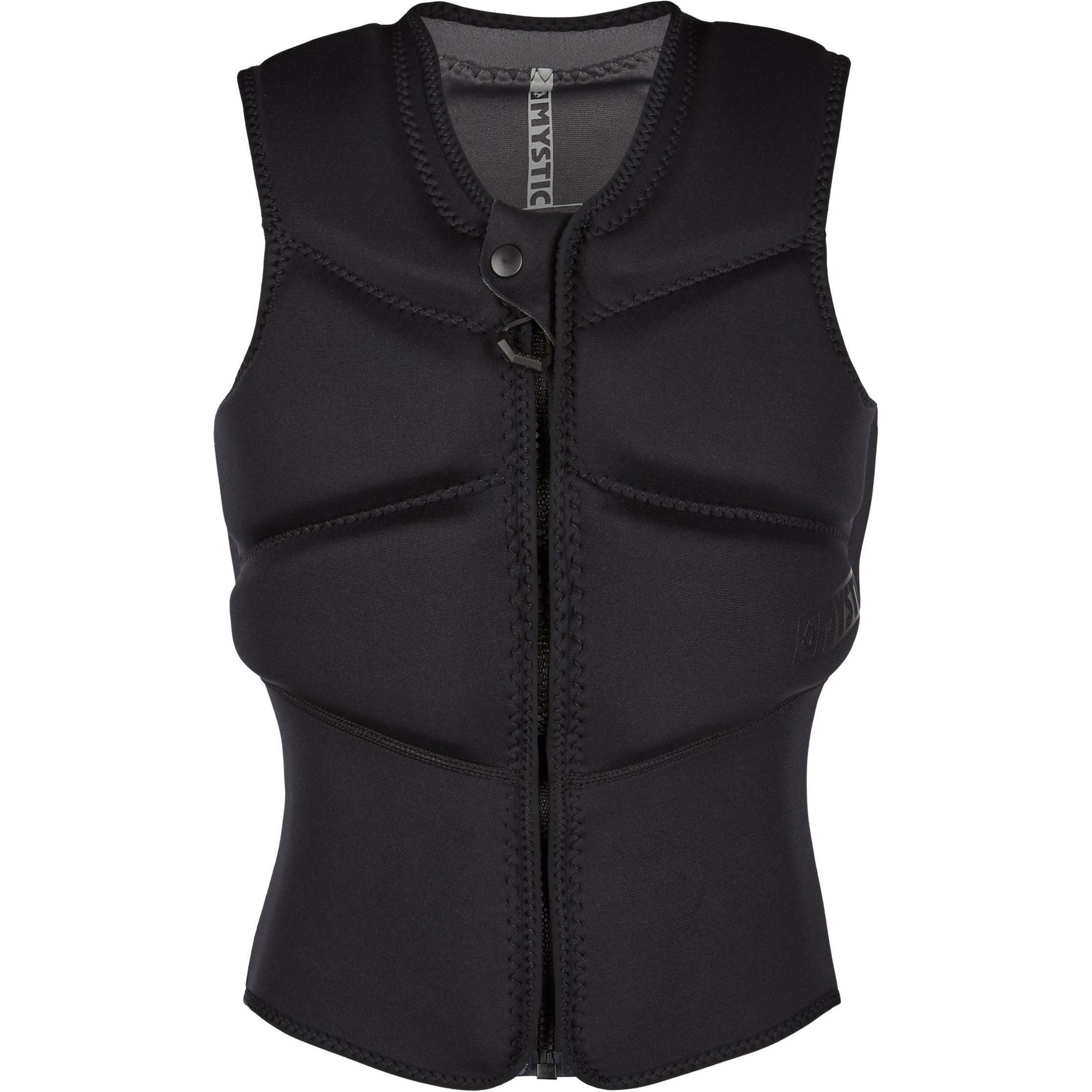 2021 Mystic Frauen Star Impact Weste Kite Front Zip 200112 - Schwarz